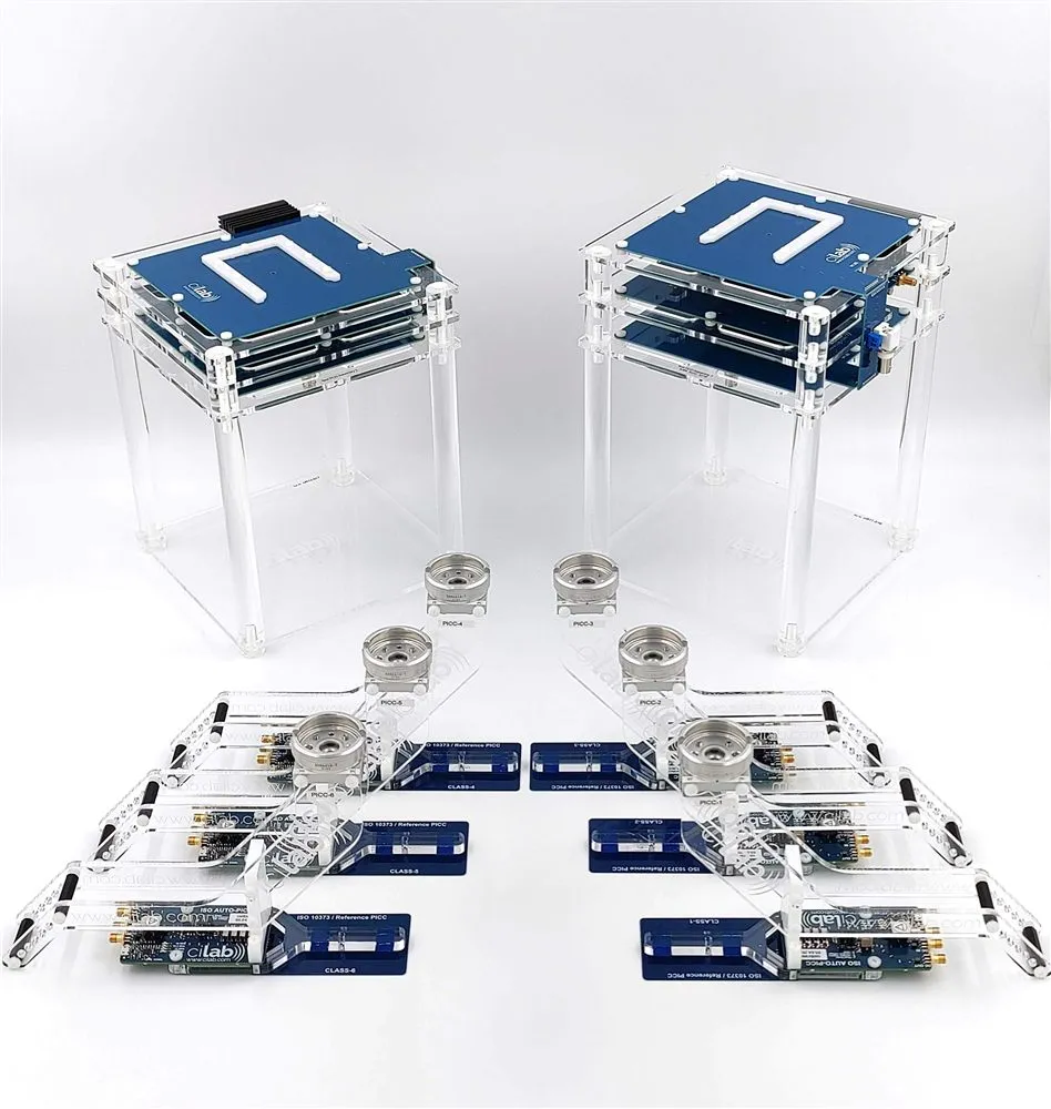 cilab ISO 10373-6 reference antenna set: reference PCD assemblies, Class 1 to 6 reference PICCs, calibration coils and AUTO-PICC